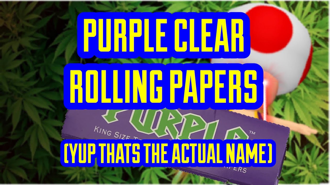 4K PURPLE CLEAR CELLULOSE ROLLING PAPERS