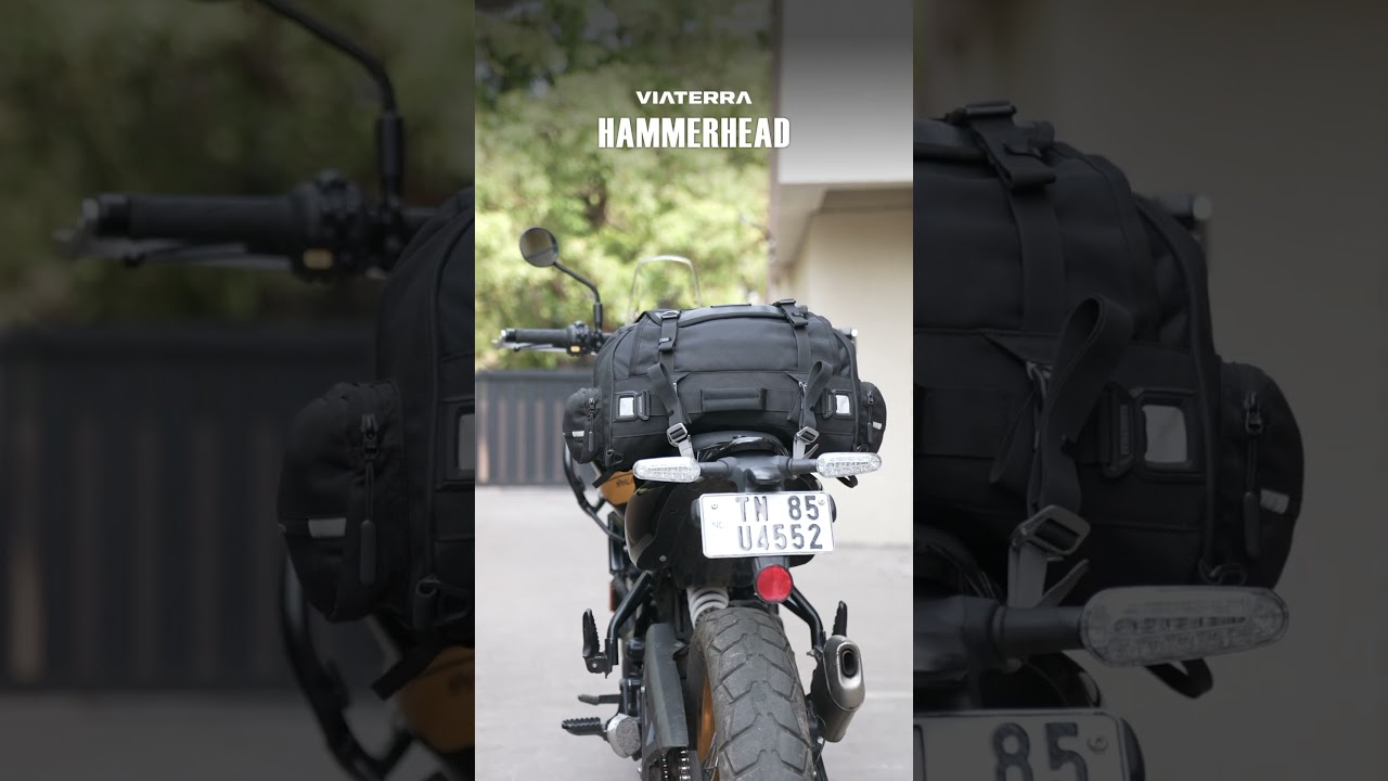 Upgrade Your Motorcycle Travel Setup with the ViaTerra Hammerhead Tailbag #viaterra
