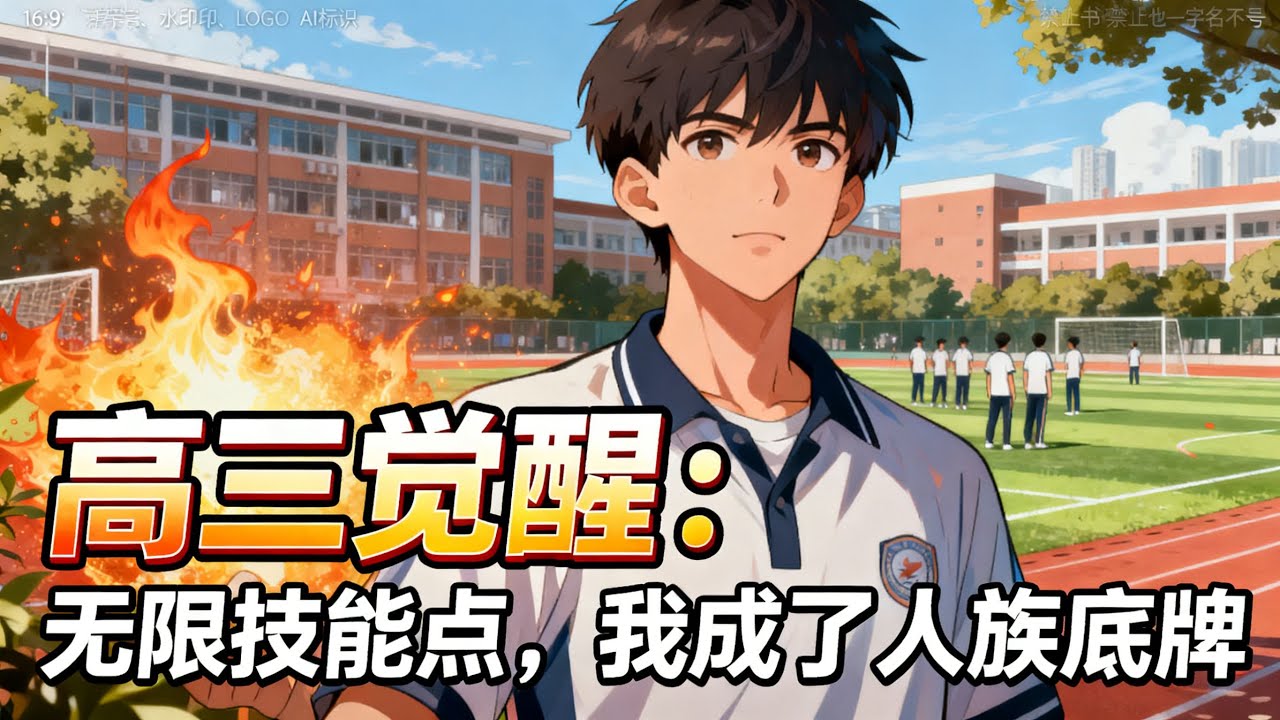 《高三覺醒：無限技能點，我成了人族底牌》平行世界人族式微，我覺醒無限加點天賦，班主任罵我廢柴？反手把火球術點到滿級，直接轟穿學校操場，軍方連夜上門求我參戰！#漫畫解說#小說推薦#爽文#異能#無敵流