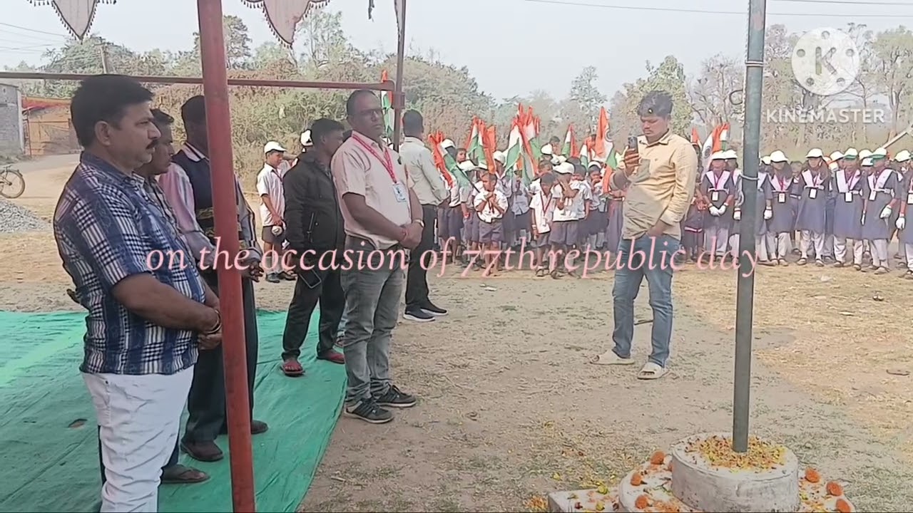 77th republic day parade in our village