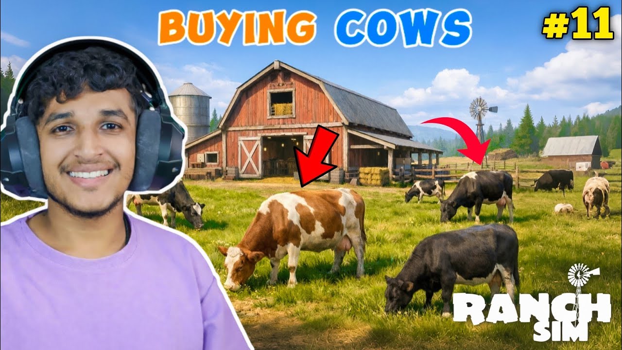BUYING NEW COWS & STARTING COW FARM 🐄RANCH SIMULATOR GAMEPLAY #11 #roniigamer15 #ranchsimulator 