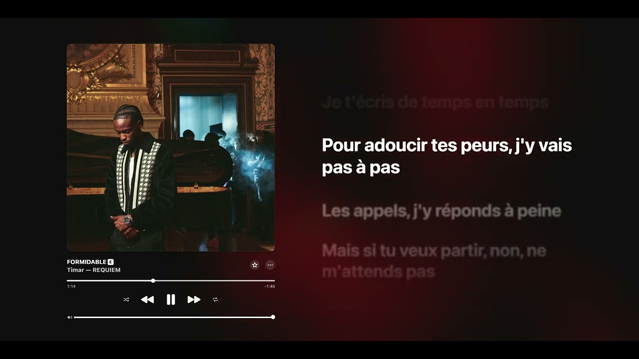 Timar - Formidable (paroles/Lyrics)