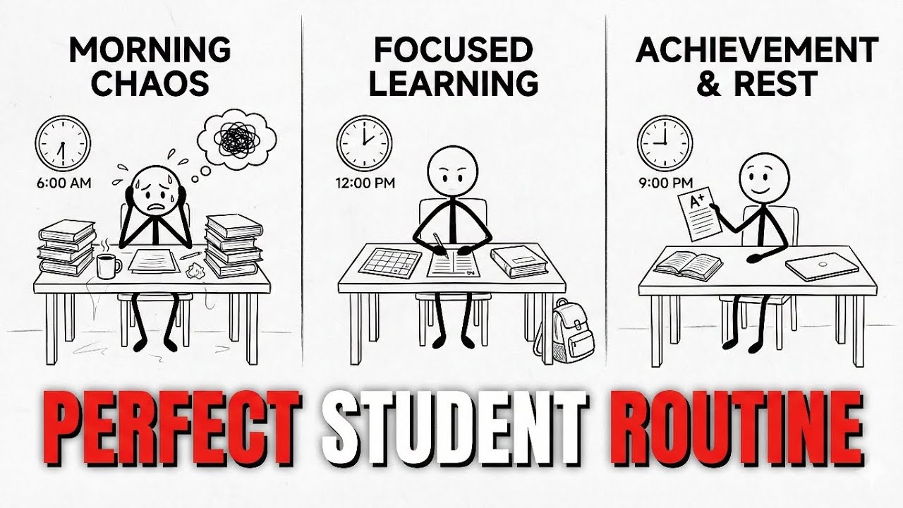 Идеальный распорядок дня для студентов: как повысить концентрацию внимания и побороть прокрастина...