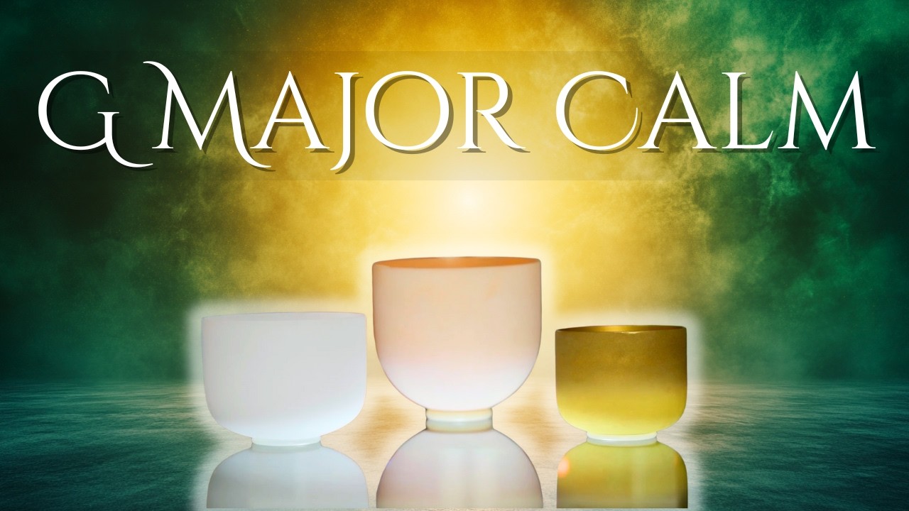 G Major Crystal Singing Bowls (Frosted) | Deep Sleep & Nervous System Reset