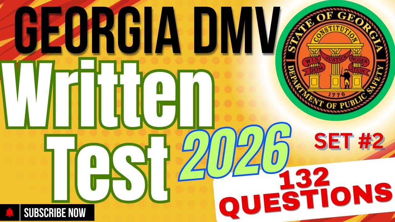 Georgia DMV Written Test 2026 - Set #-2 132 Questions | Georgia Permit Practice Test 2026 DDS GA DL