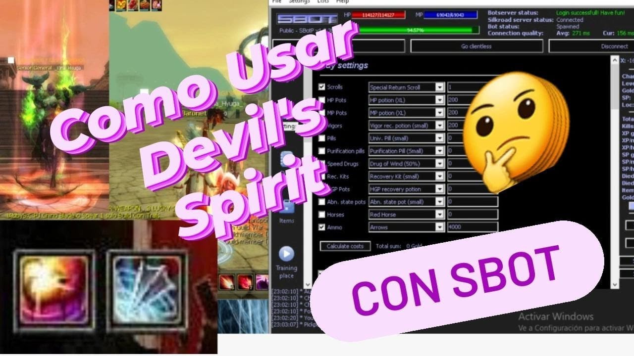 COMO Usar DEVIL SPIRIT CON SBOT 👌