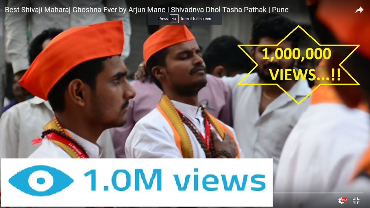 Best Shivaji Maharaj Ghoshna Ever by Arjun Mane | Shivadnya Dhol Tasha Pathak | Pune