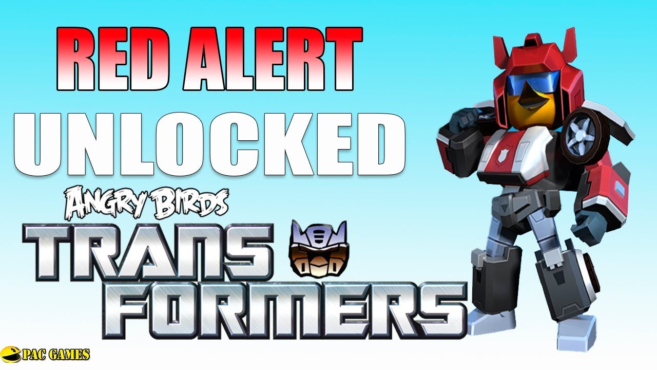 Angry Birds Transformers - New Character Red Alert Unlocked