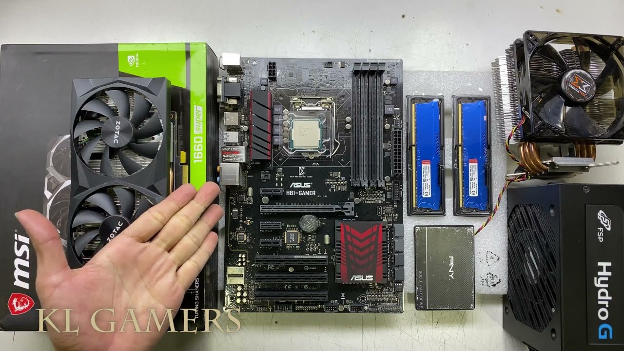 intel Core i7 4790K ASUS H81-GAMER XIGMATEK Gaia HYPER X ZOTAC GTX1660 Gaming PC Build Benchmark