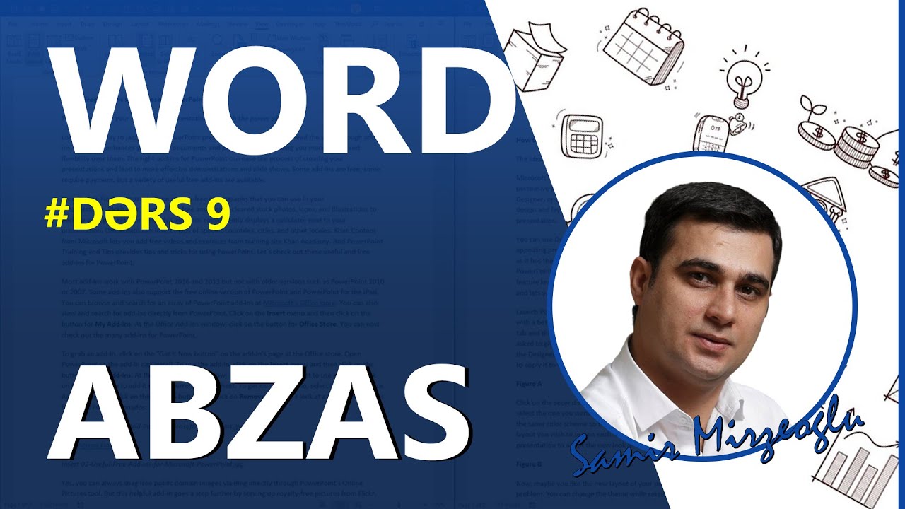 #Worddərsləri | Dərs 9 | Microsoft Word - Abzas