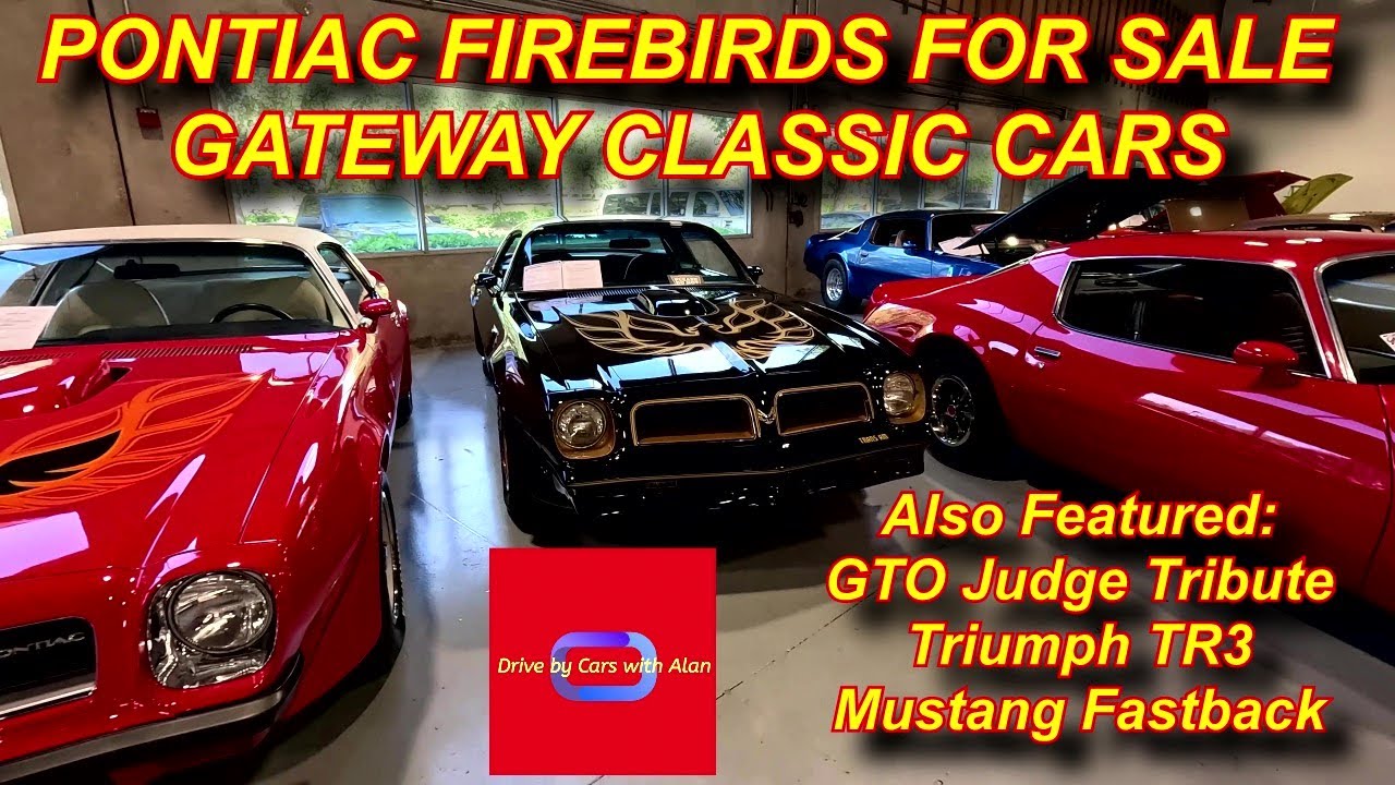 5 PONTIAC FIREBIRDS. PONTIAC GTO JUDGE TRIBUTE. TRIUMPH TR3. MUSTANG FASTBACK. АВТОМОБИЛИ НА ПРОД...