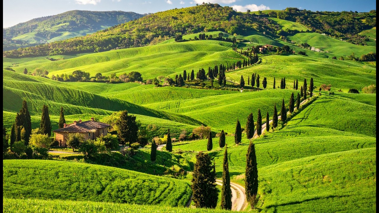 🌿 Tuscany Italy — A Timeless Journey Through Cypress Hills, Farmhouses and Olive Trees ✨