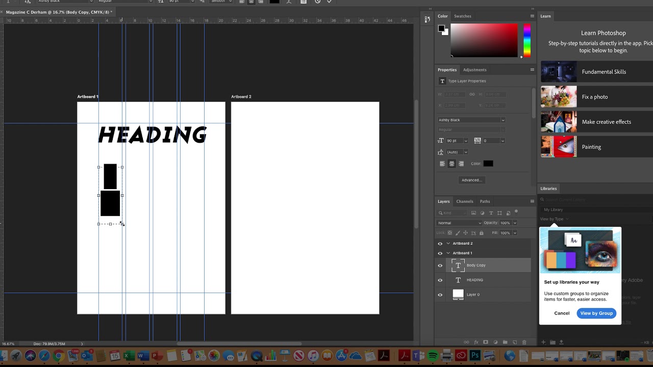 Photoshop - Magazine Design