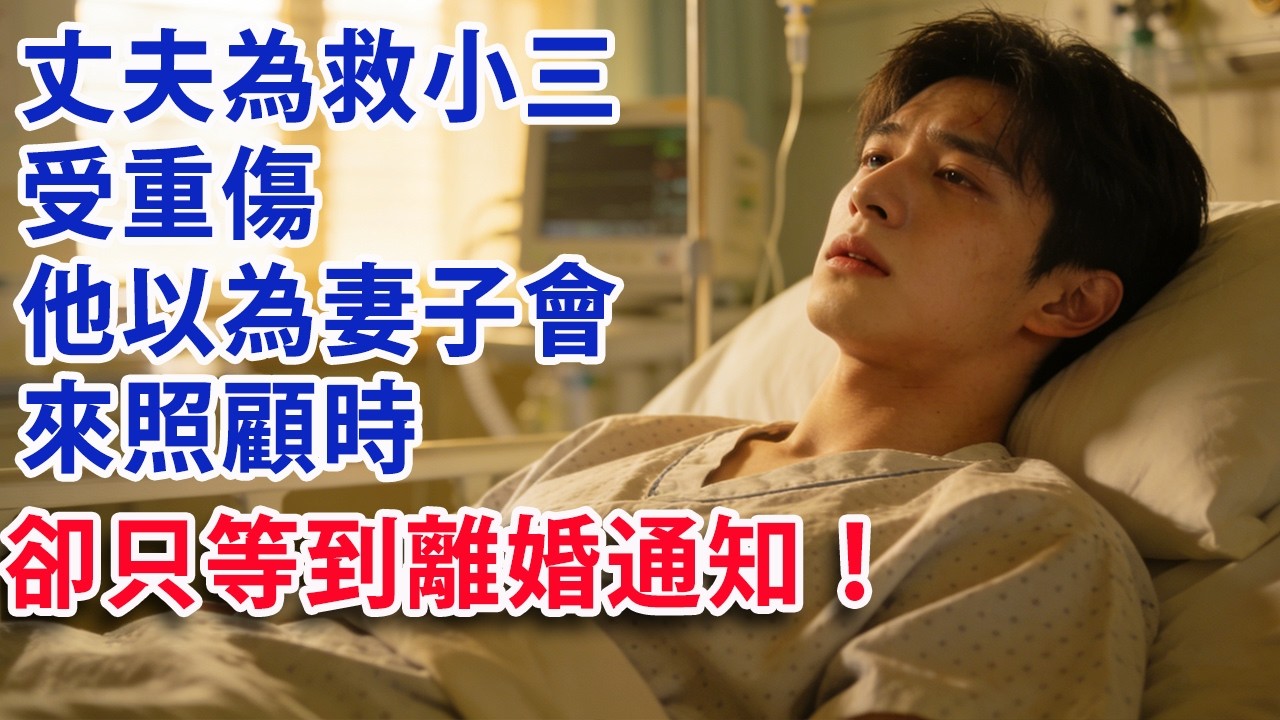 【满分爽文】丈夫為救小三受重傷  以為妻子會來照顧時  卻只等到離婚通知！#婆媳 #家庭 #情感故事 #晚年生活 #為人處世 #生活經驗 #情感