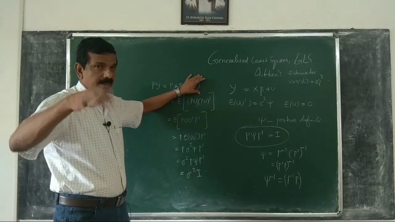 Econometrics 108: Generalised Least Squares.