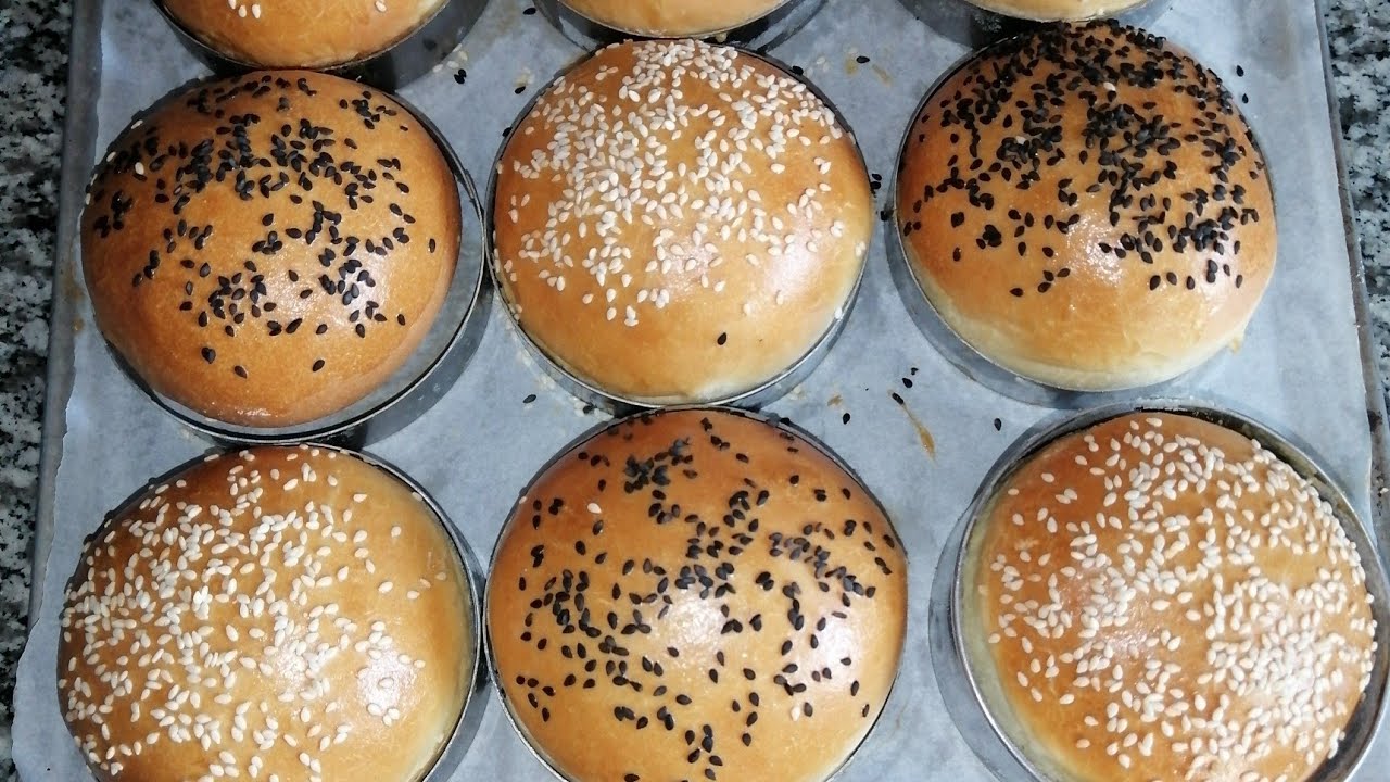 خبز burger 🍔 أخف من القطن وأحسن من الذي يباع في المحلات @ChefCatChangAn666