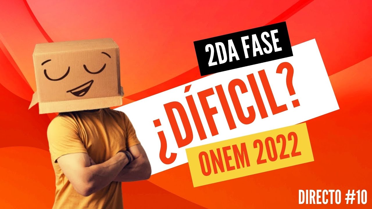 🥇SOLUCIONARIO NIVELES 1, 2, 3 ONEM 2022🥇 2DA FASE