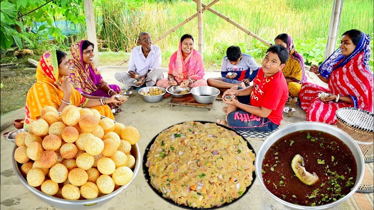 আজ বাড়িতে ফুচকা বানিয়ে ফুচকা খাওয়া কম্পিটিশন করলাম || fuchka eating challenge
