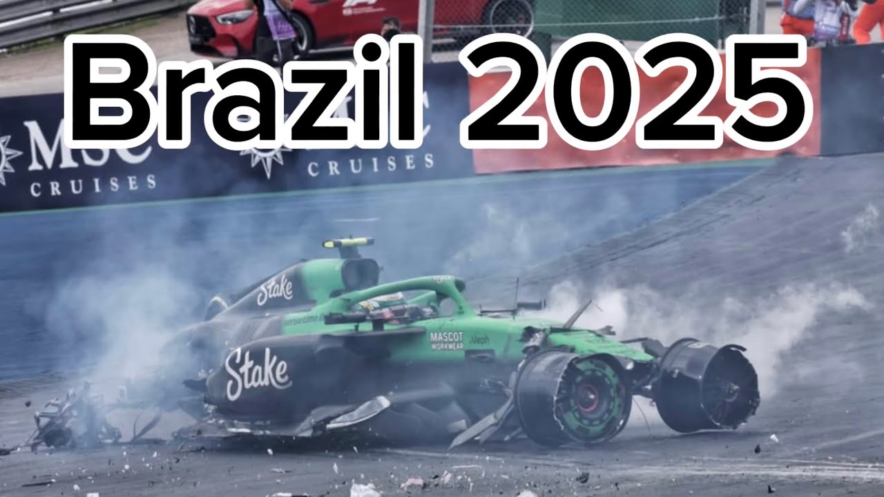 F1 2025 Brazilian GP All Spins & Crashes