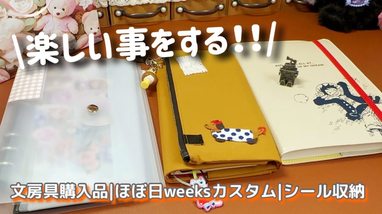 ［楽しい事をする❣️］便利な文房具！ほぼ日手帳カスタム！シール収納！