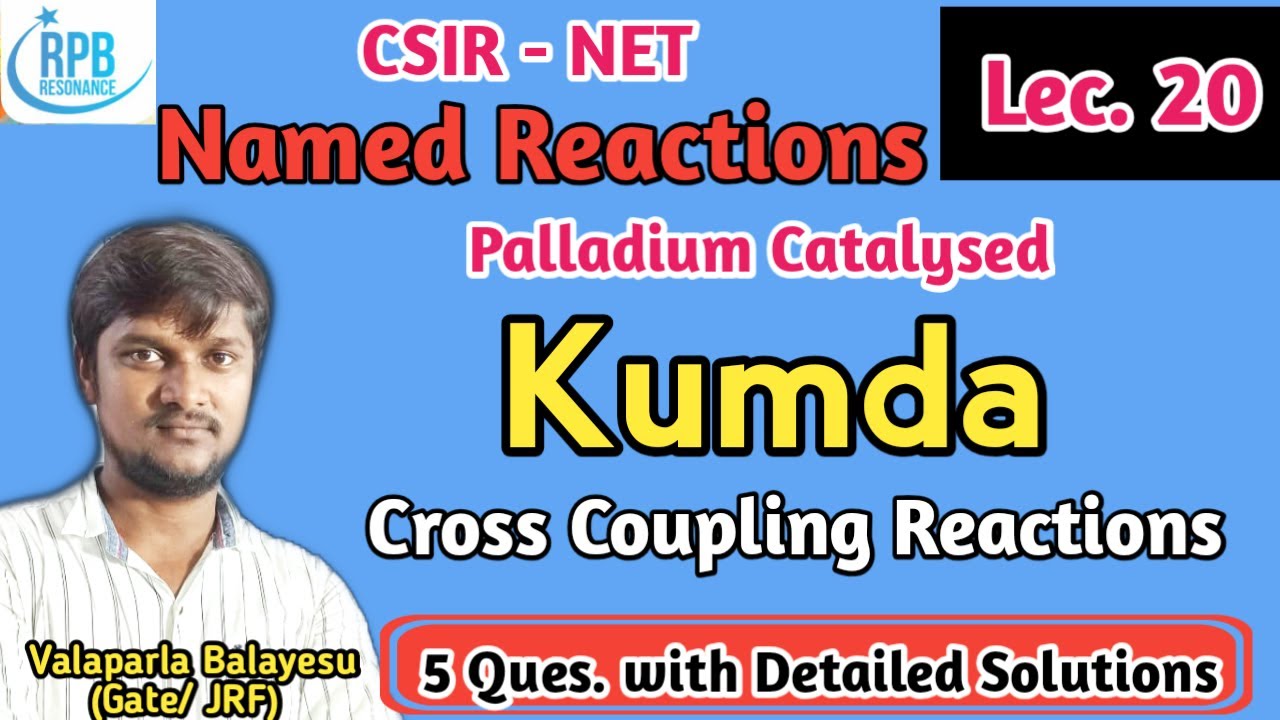 Kumda Cross Coupling Reaction - Palladium catalyzed Named reaction ll CSIR-NET, GATE, JAM.......