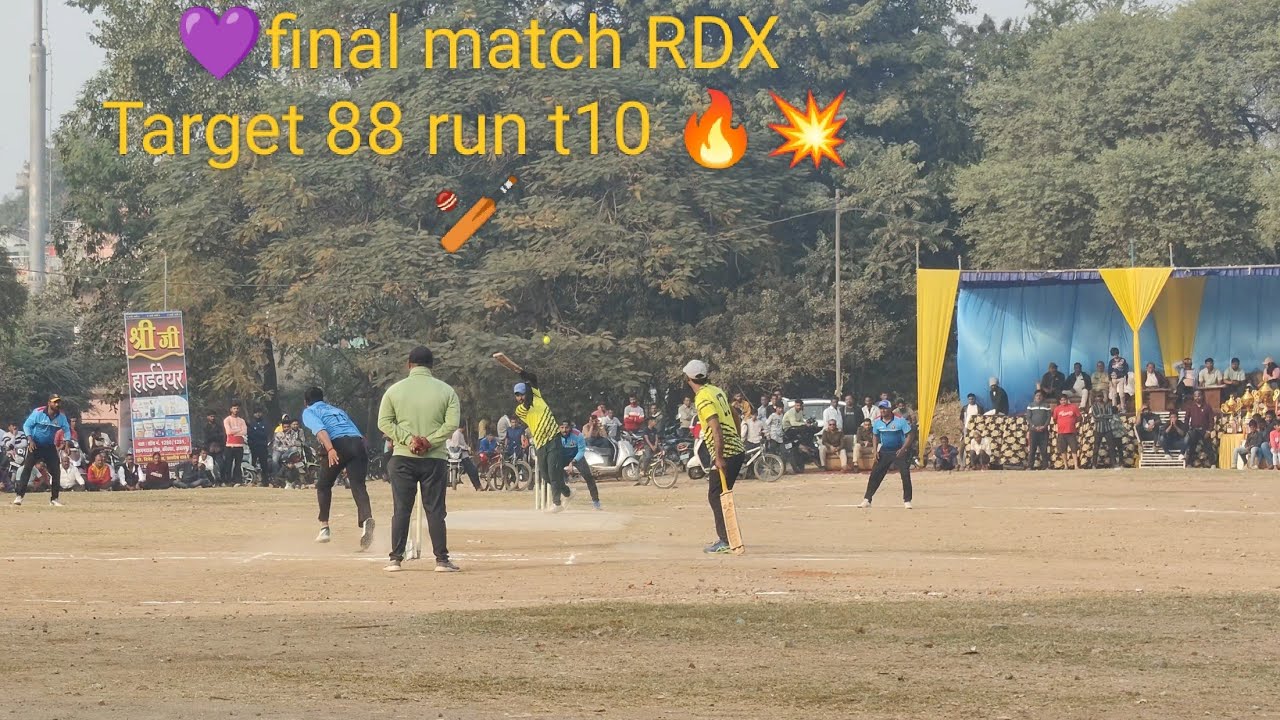 💜 1 December 2024 final match RDX Target 🔥🏏 88 run t10 #cricket #jabalpur #india #tennisballcricket