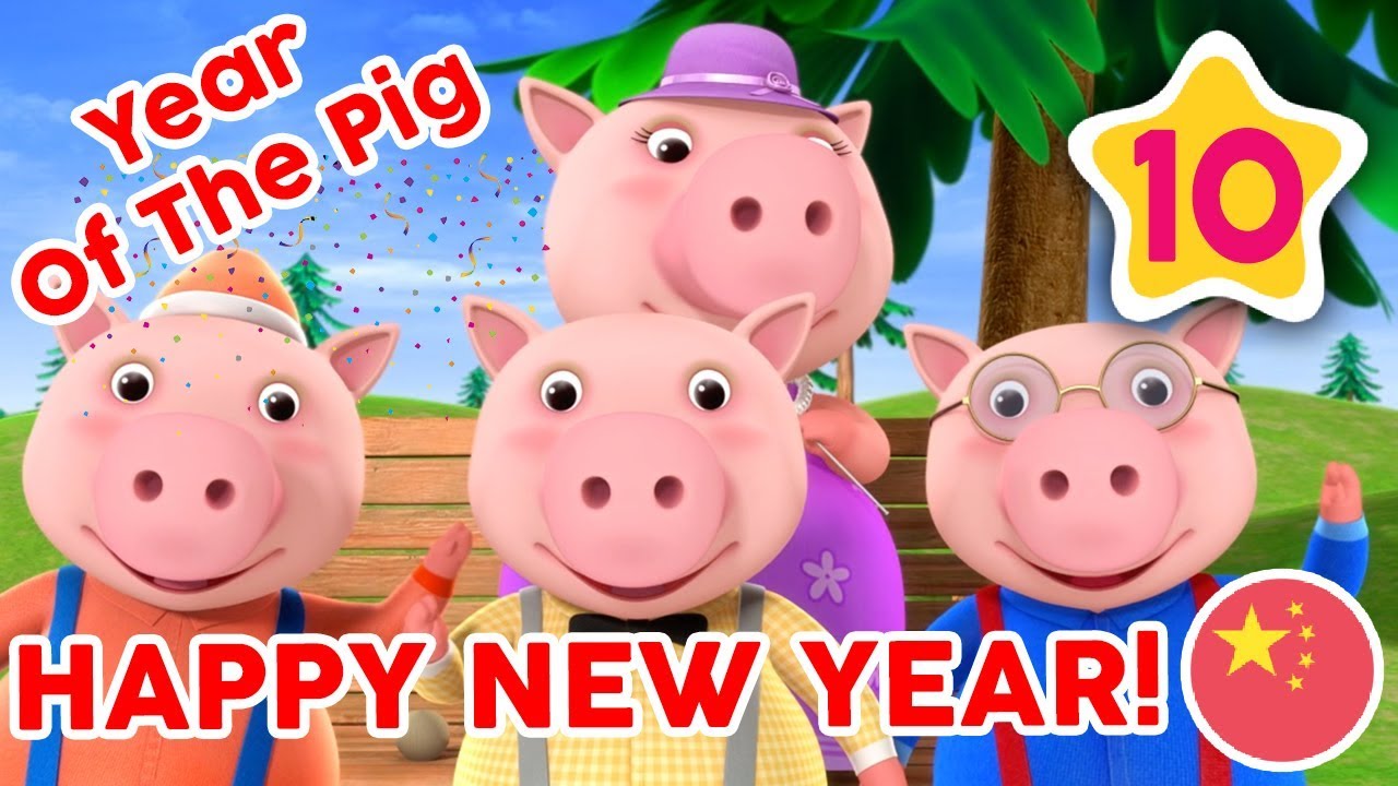 3 Little Pigs - Chinese New Year Special! - The Year Of The Pig - Learning Songs For Babies
