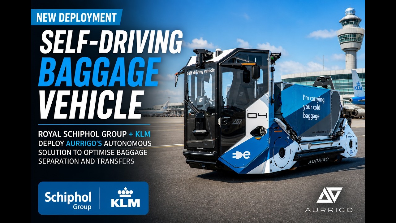 Auto-DollyTug® aims to streamline baggage transfer with Schiphol