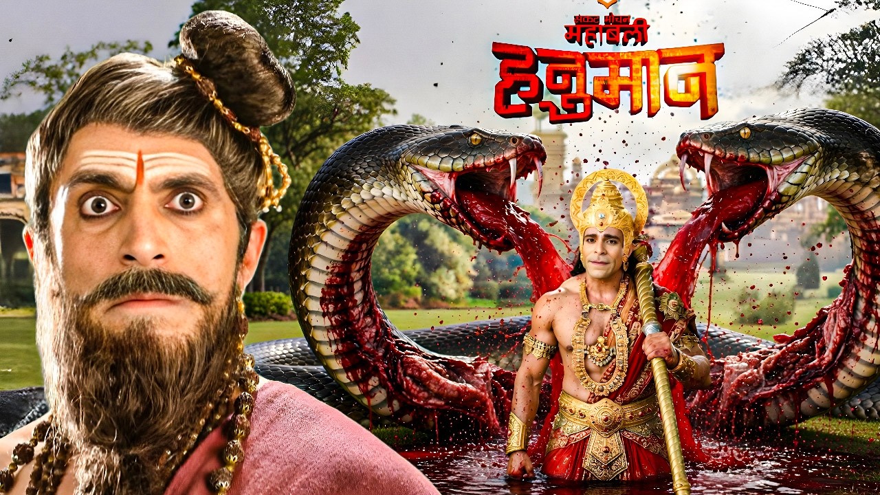 हनुमान ने साप को बीच  से फाड़ दिया || Mahabali Hanuman || New Episode ||