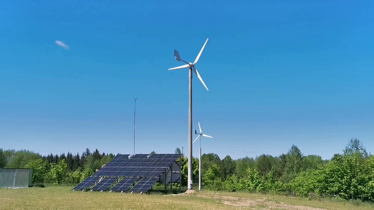 Turbina wiatrowa. Łączona produkcja PV i TW