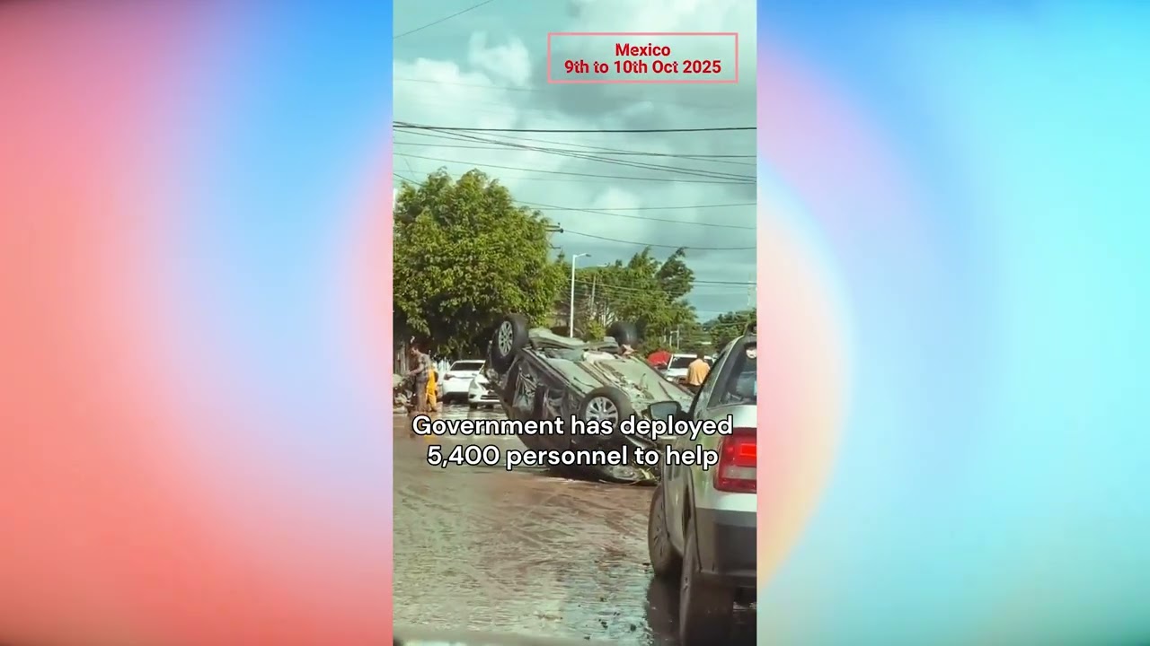 Massive floods caused devastation in Poza Rica, Veracruz, Mexico