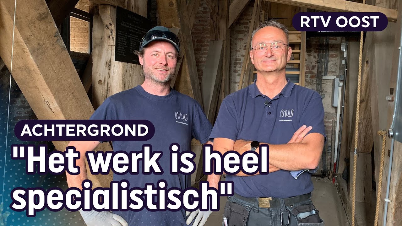 Werken op 27 meter hoogte: hoe restaureer je monumenten? | RTV Oost