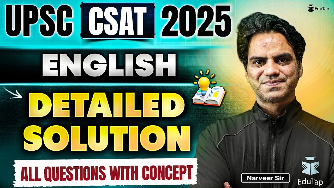 UPSC CSAT English Analysis 2025 | UPSC CSAT Paper 2 Analysis | UPSC CSAT English Answer Key | EduTap