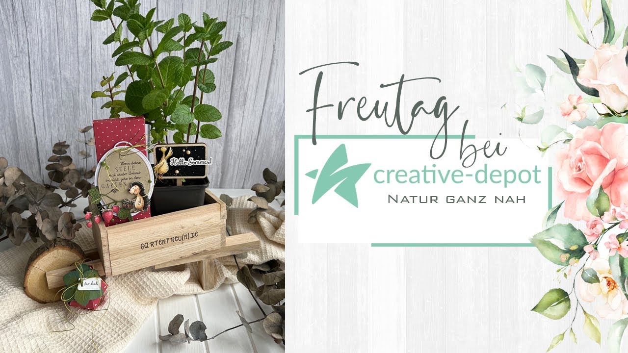 FREUTAG | Natur ganz nah | Geschenkset mit Klötzchen basteln | Neuheiten Creative Depot | Mai 2024