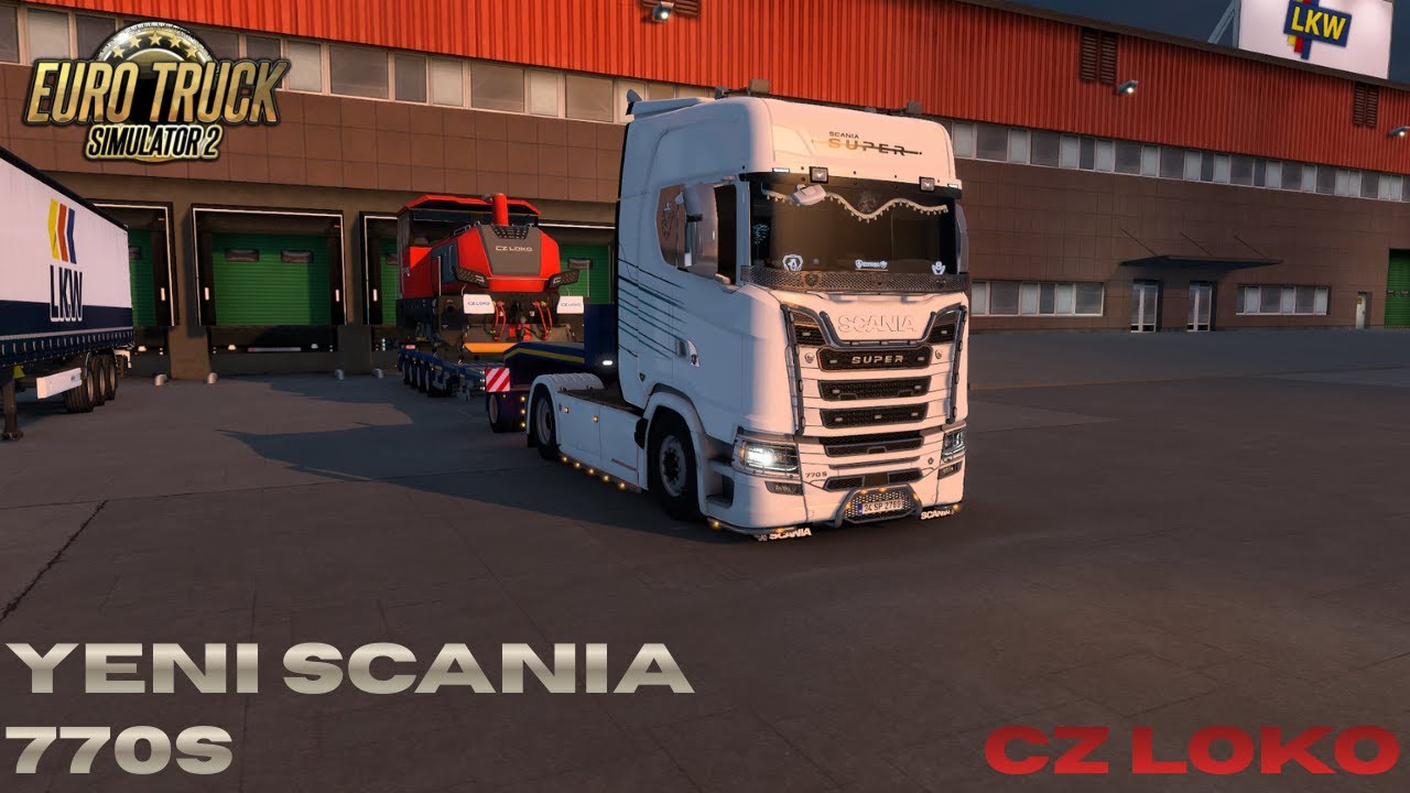 ETS 2 | Scania 770S ile 36 Ton CZ LOKO Lokomotif Taşıma! Gücün Son Noktası