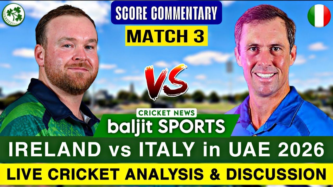 🔴 Live | Ireland vs Italy 3rd T20 Live | Score Commentary