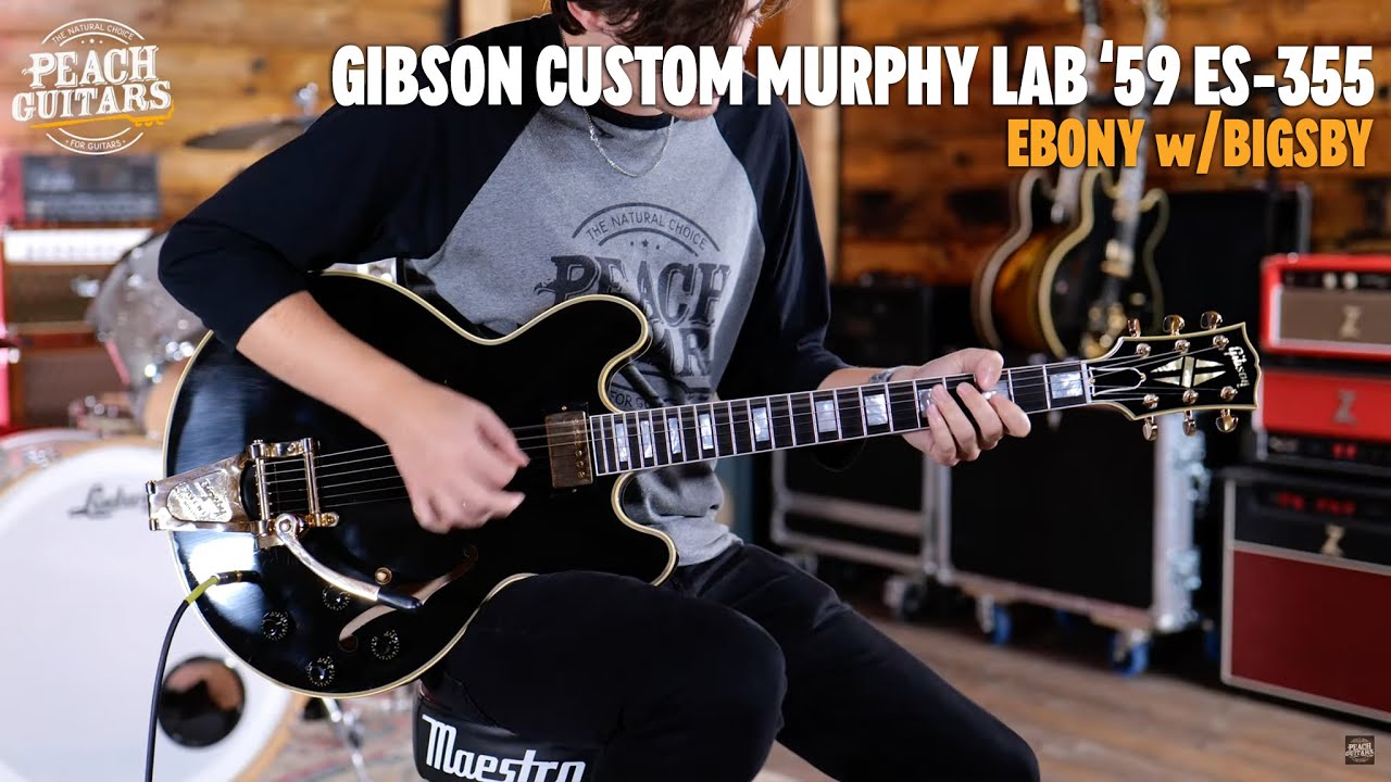 No Talking...Just Tones | Gibson Custom '59 ES-355 Ebony Bigsby Murphy Lab Ultra Light Aged GH