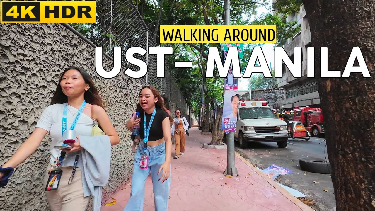 🇵🇭 [4K] Most Prestigious Universities, UST- MANILA, PHILIPPINES | Walking Tour..