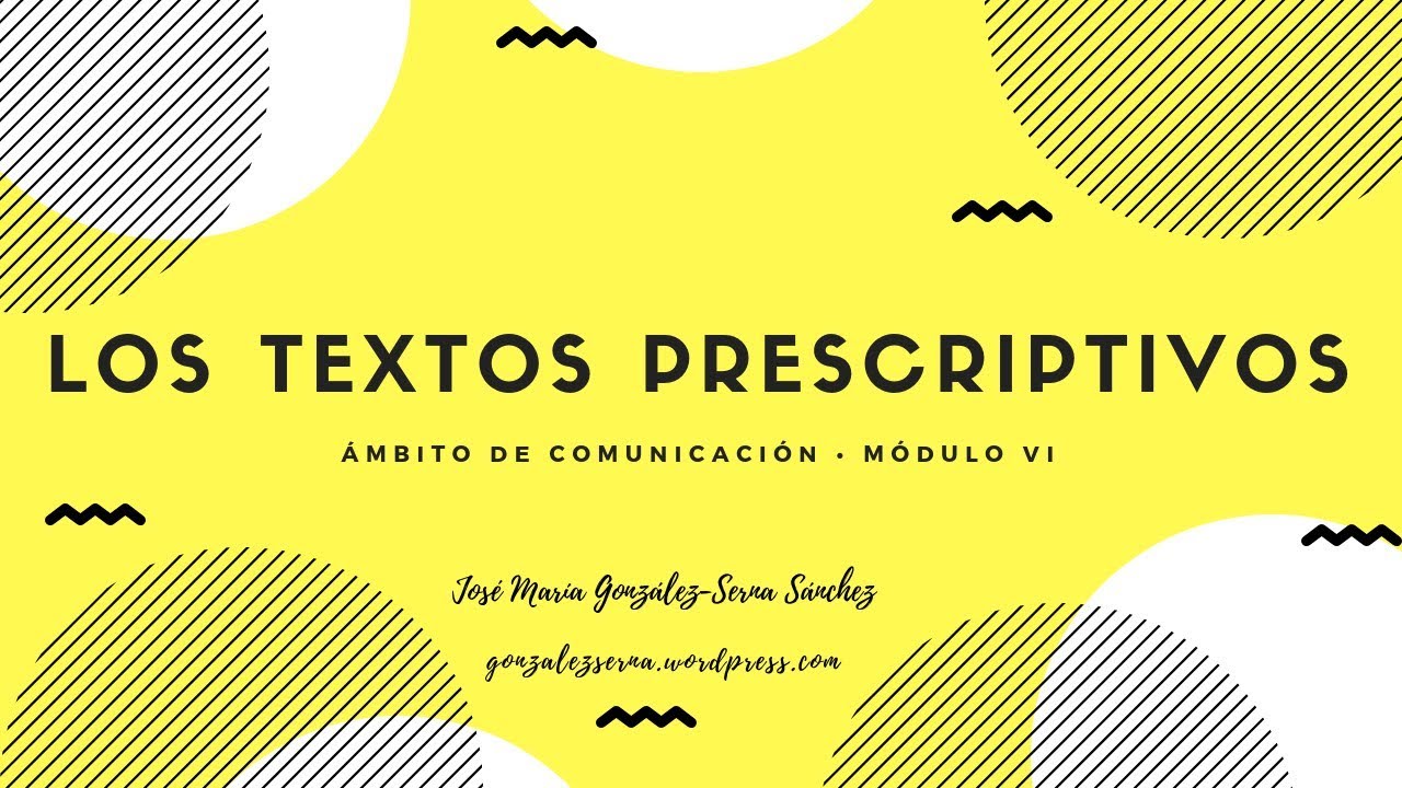 Los textos prescriptivos (Educación Secundaria de Adultos)