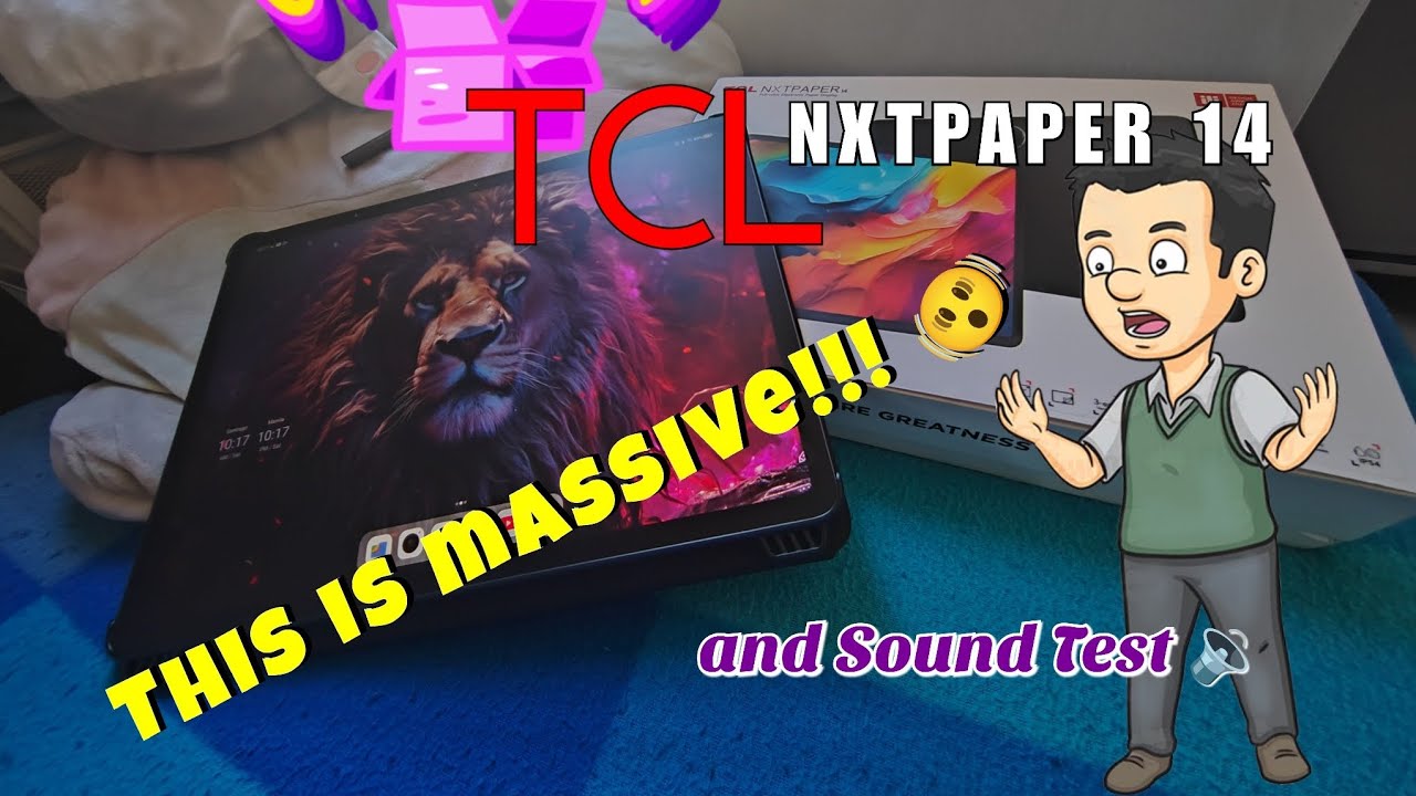 The Largest affordable Tablet on the market 🤯🤯🤯🤯 th TCL Nxtpaper 14 Unboxing and Speaker test