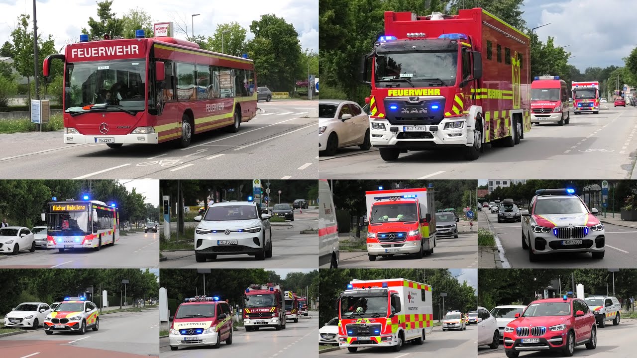 Kats Übung 2025 Landkreis München | Brand Hochhaus B4 und MANV25 in Planegg
