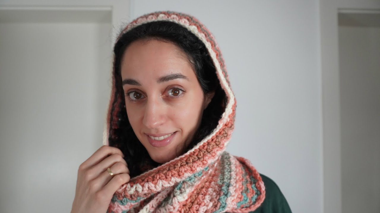 Loop Schal mit Kapuze häkeln 🧶 | Wunderschönes Muster | Einfaches Häkel Tutorial