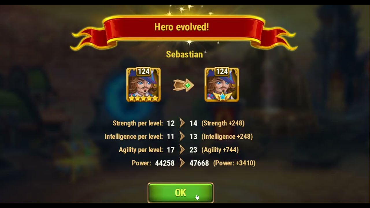 Evolve Sebastian to 6-Stars, #HeroWars