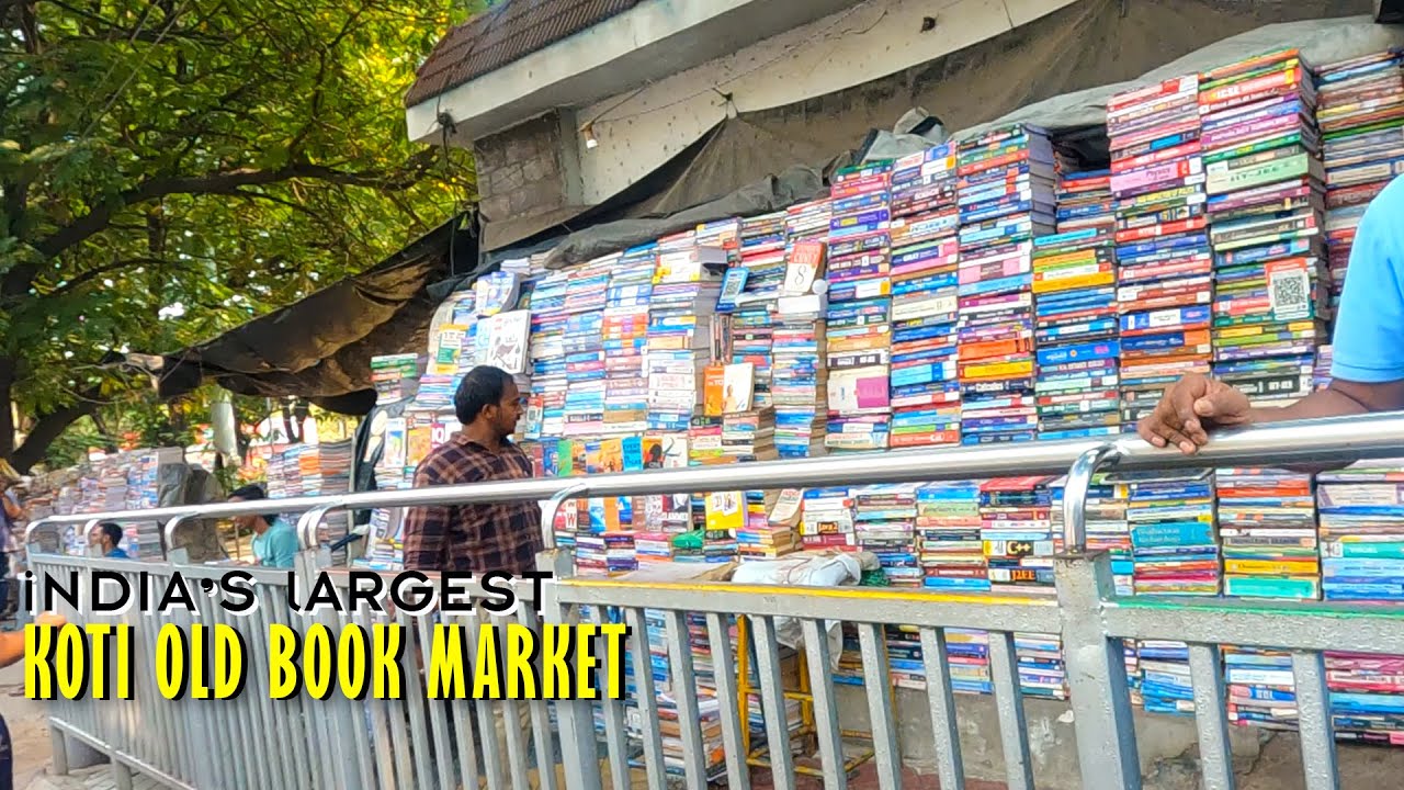 India's Second Largest Hyderabad Koti Old Books Market