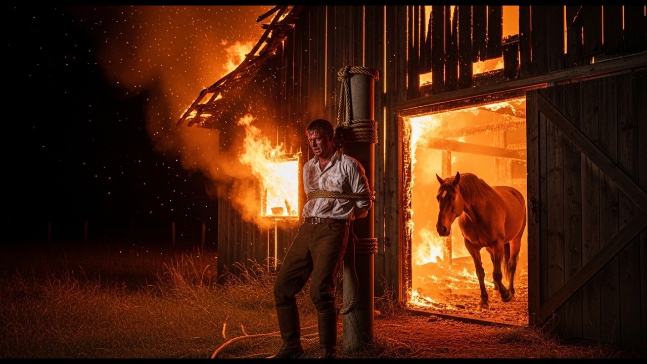 La ató en el granero en llamas, pero el caballo lo vio todo  y lo que ocurrió después nadie en el pu
