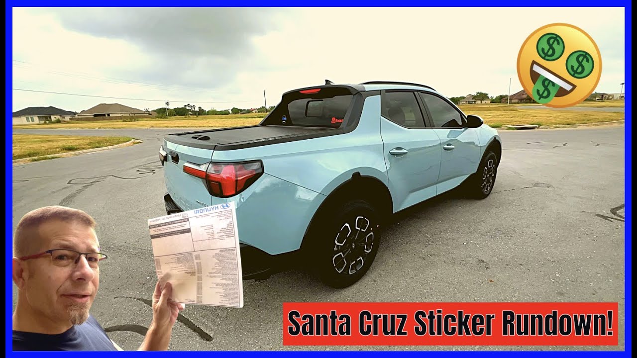 2022 Hyundai Santa Cruz Sticker Rundown And Options