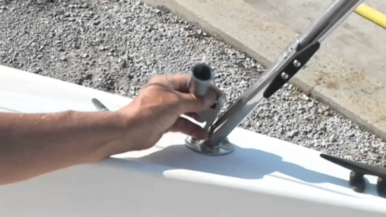 Bimini & Dodger Frame Hardware - Flat Mount Plates & Concave