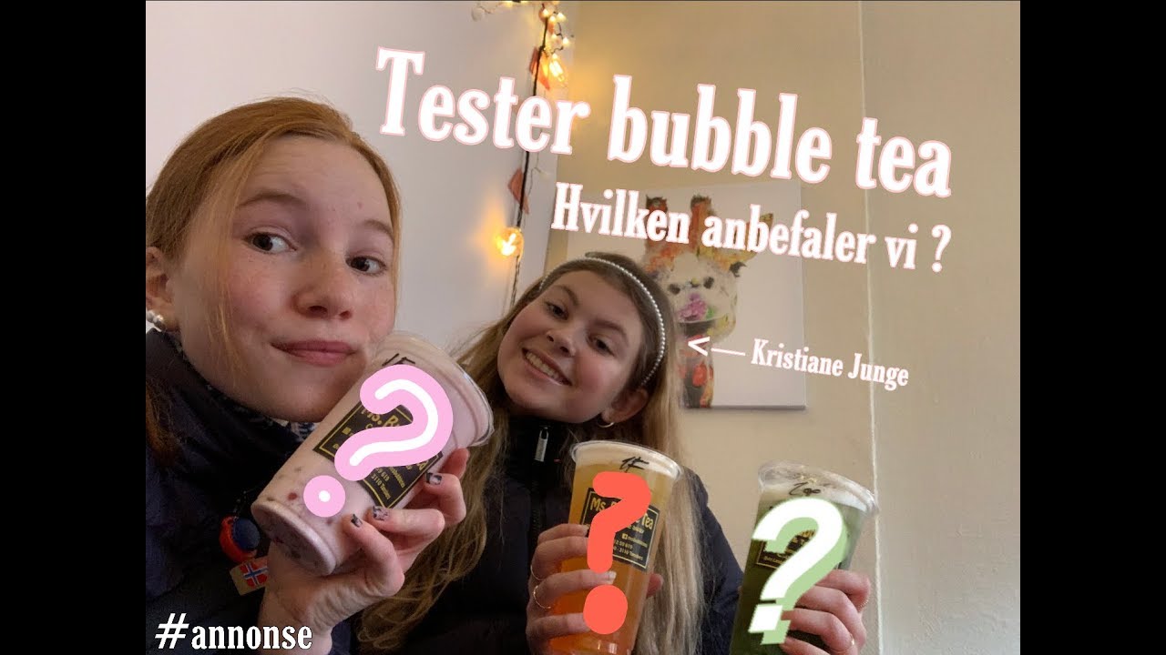 Tester bubble tea!🤩❤️ (Hvordan smaker det egentlig, er det godt?)