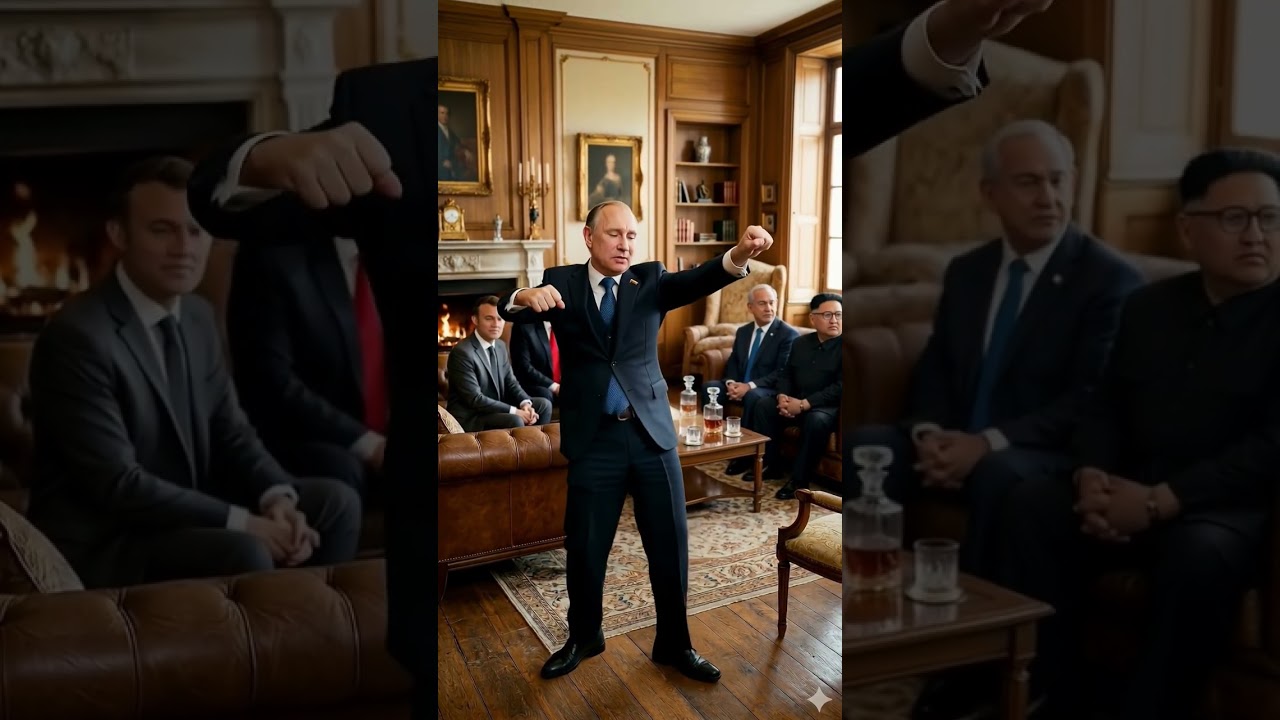 Putin, Trump, Kim, Netanyahu and Macron in a secret meeting🤯🤯