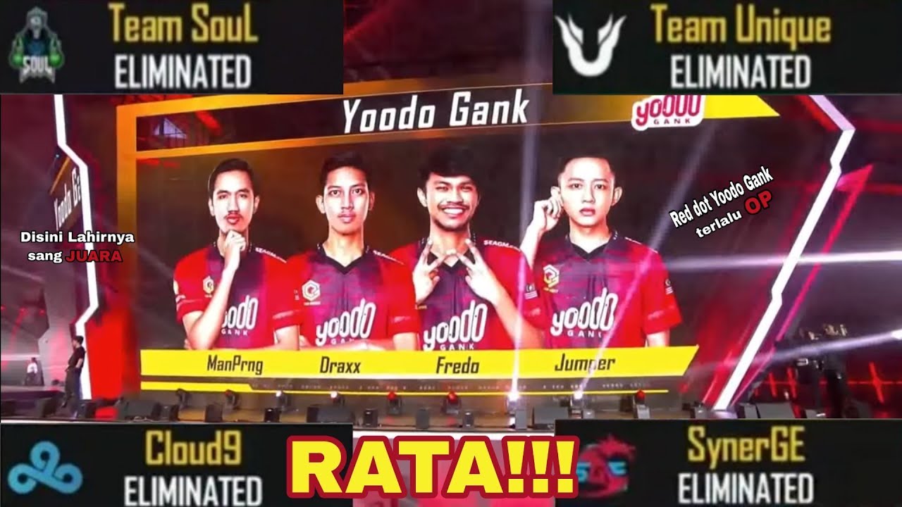 INILAH LINEUP TERBAIK YOODO GANK (TEAM 2020) Highlight/Kill Di PEC 2019